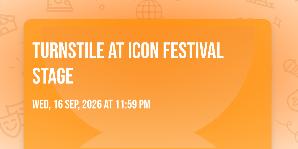 Turnstile at ICON Festival Stage