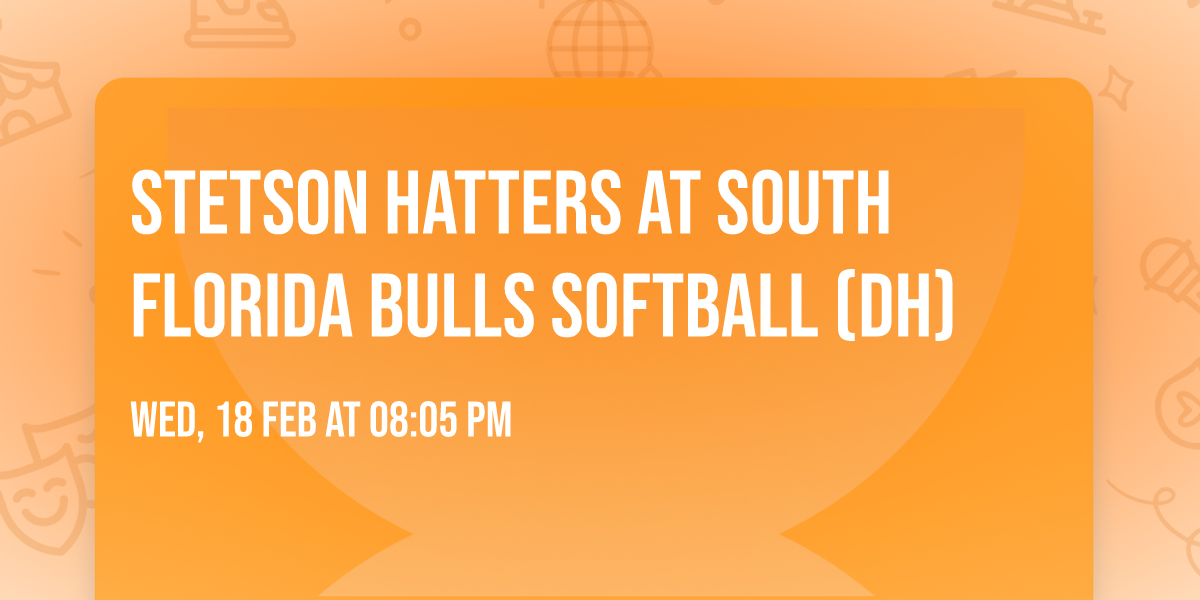 Stetson Hatters at South Florida Bulls Softball (DH)