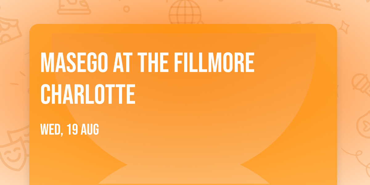 Masego at The Fillmore Charlotte