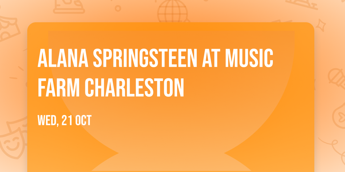 Alana Springsteen at Music Farm Charleston
