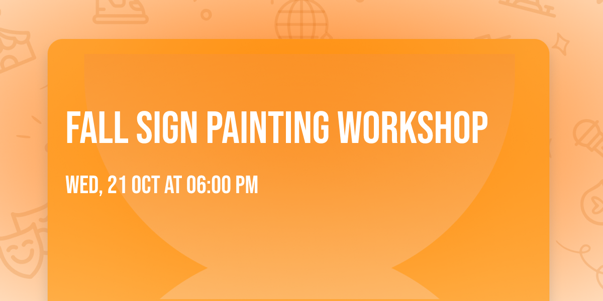 Fall Sign Painting Workshop 