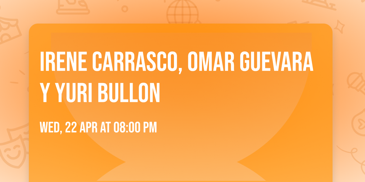 Irene Carrasco, Omar Guevara y Yuri Bullon