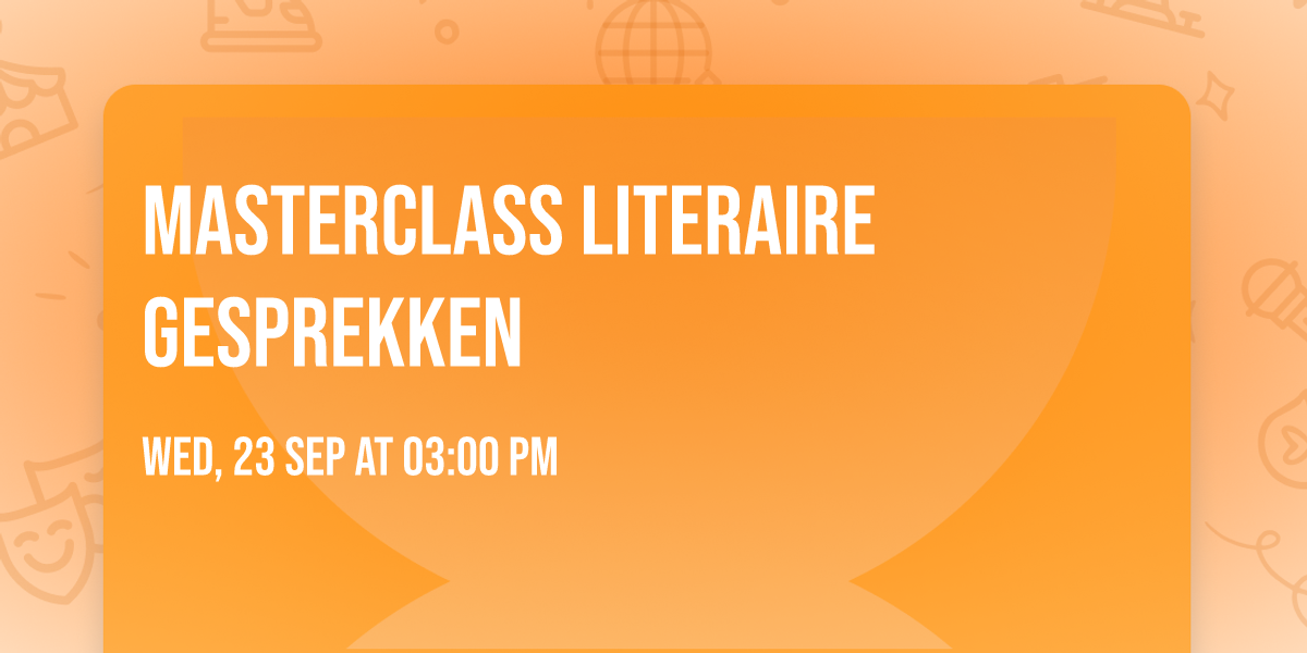 Masterclass literaire gesprekken