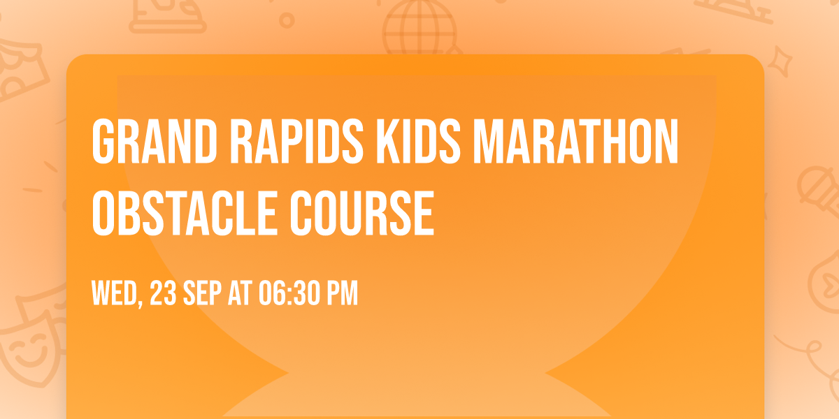 Grand Rapids Kids Marathon Obstacle Course