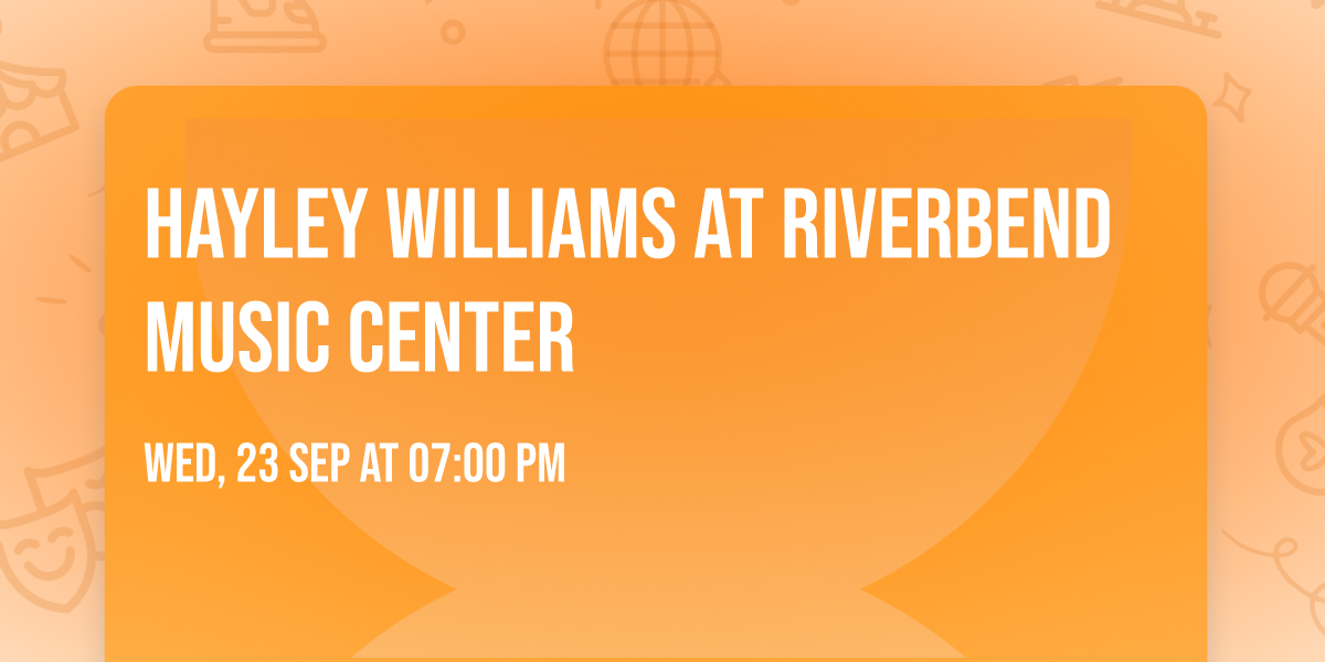 Hayley Williams at Riverbend Music Center
