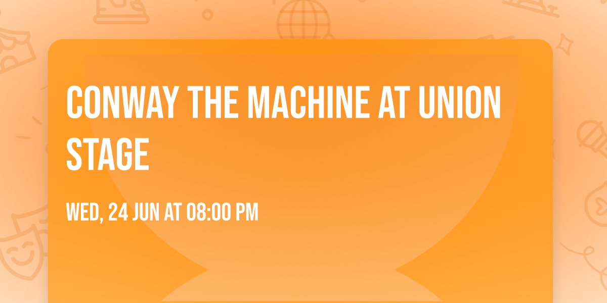 Conway The Machine at Union Stage