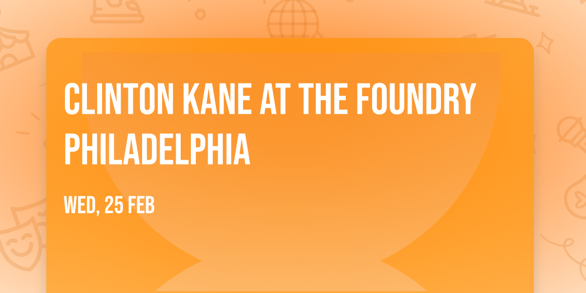 Clinton Kane at The Foundry Philadelphia