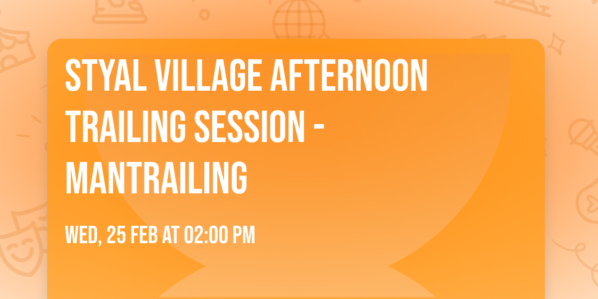 Styal Village AFTERNOON Trailing Session - Mantrailing