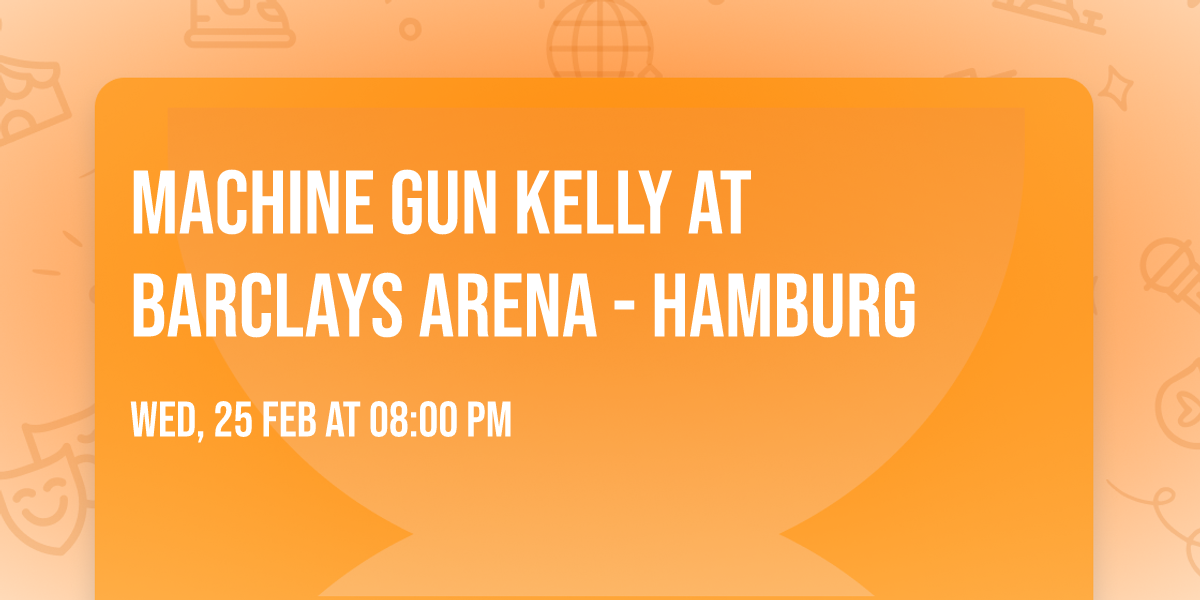 Machine Gun Kelly at Barclays Arena - Hamburg