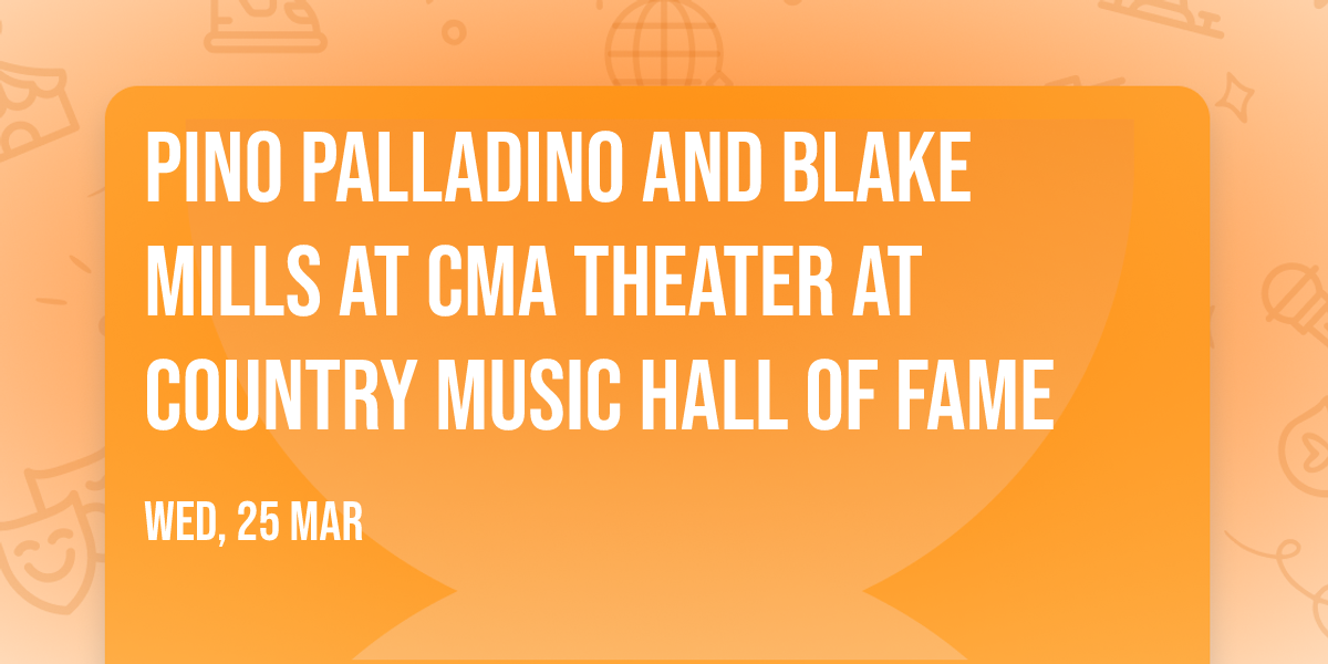 Pino Palladino and Blake Mills at CMA Theater at Country Music Hall Of Fame