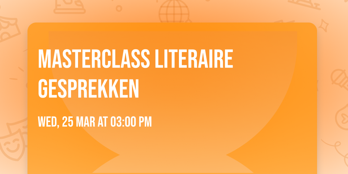 Masterclass literaire gesprekken