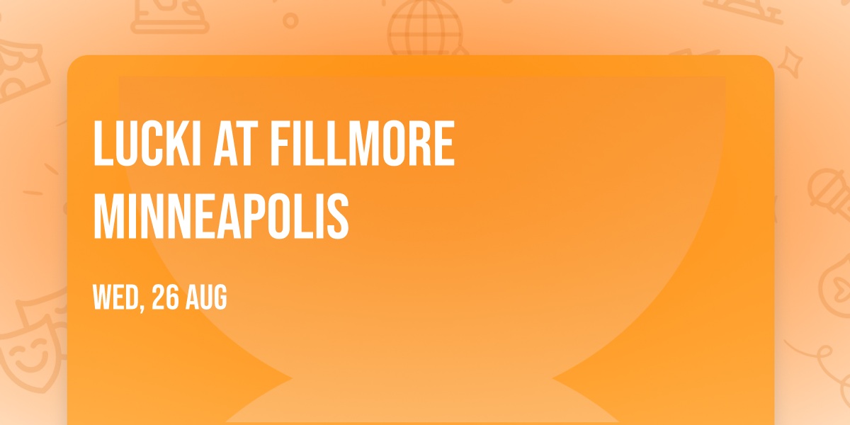 Lucki at Fillmore Minneapolis