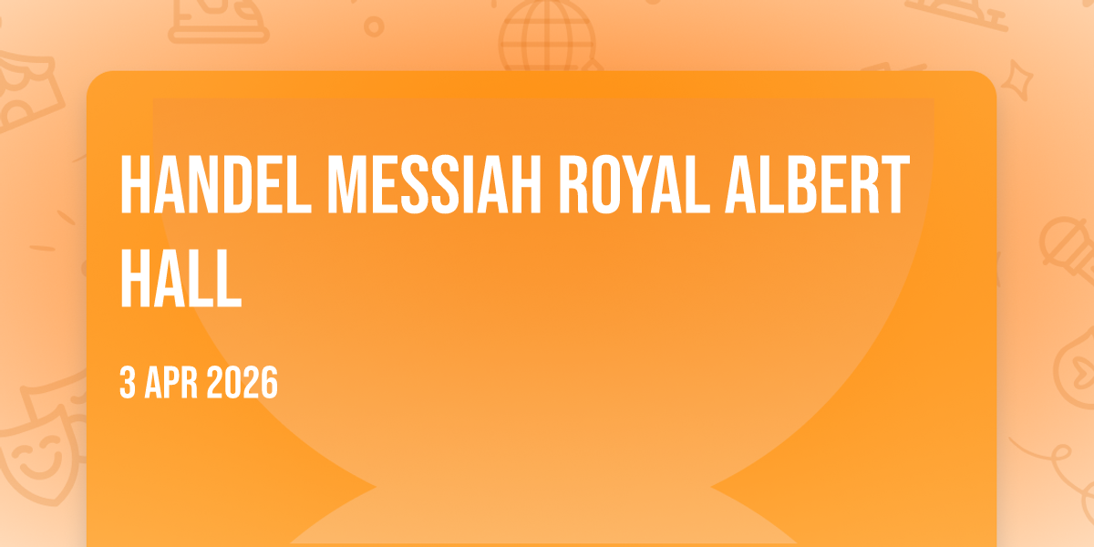 Handel Messiah at Royal Albert Hall