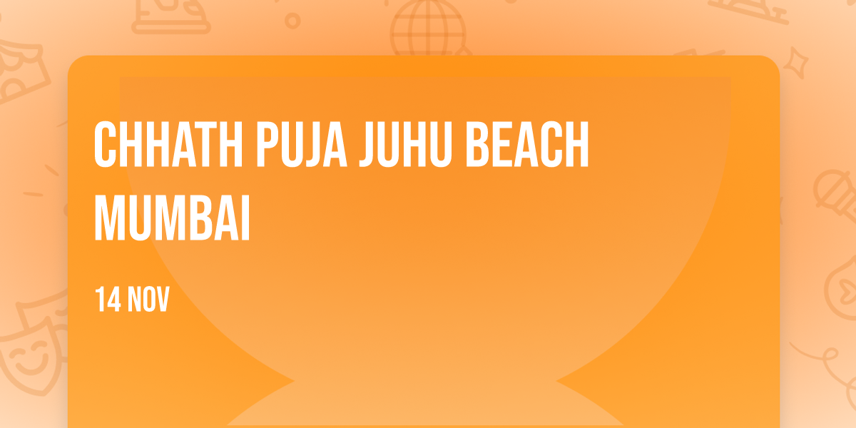 chhath Puja juhu beach Mumbai